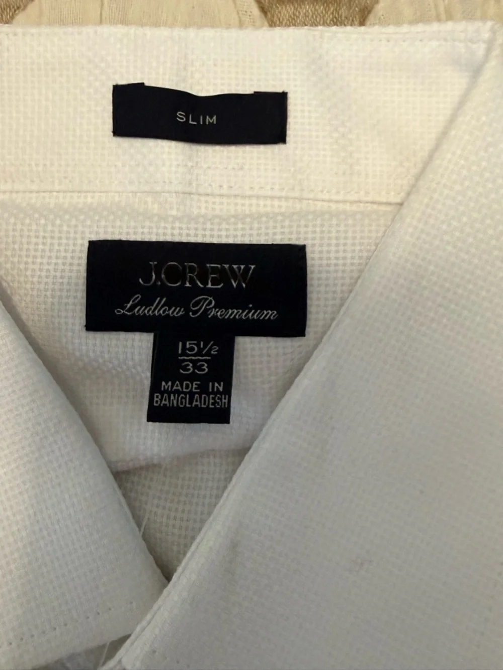 J. Crew Men’s Ludlow Premium Dobby 100% Cotton Button Down Dress Shirt NWT XL